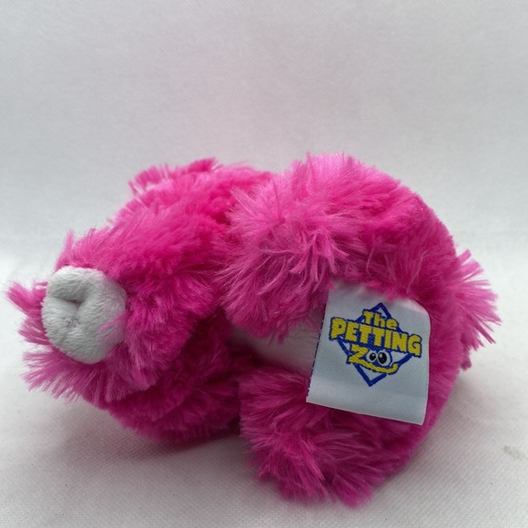The Petting Zoo Plush Wolf Stuffed Animal Toy Pink White 2011 - Picture 5 of 10